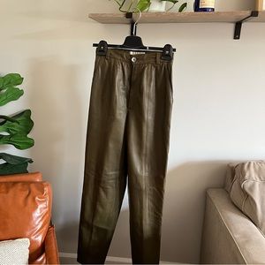 Dana Buchman 100% leather pants